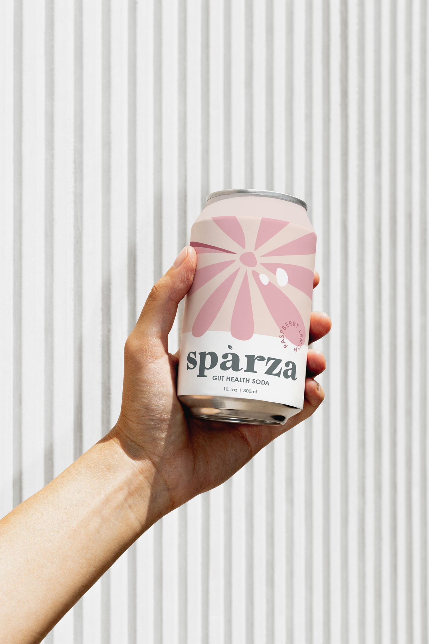 Pink Sparza Soda Can