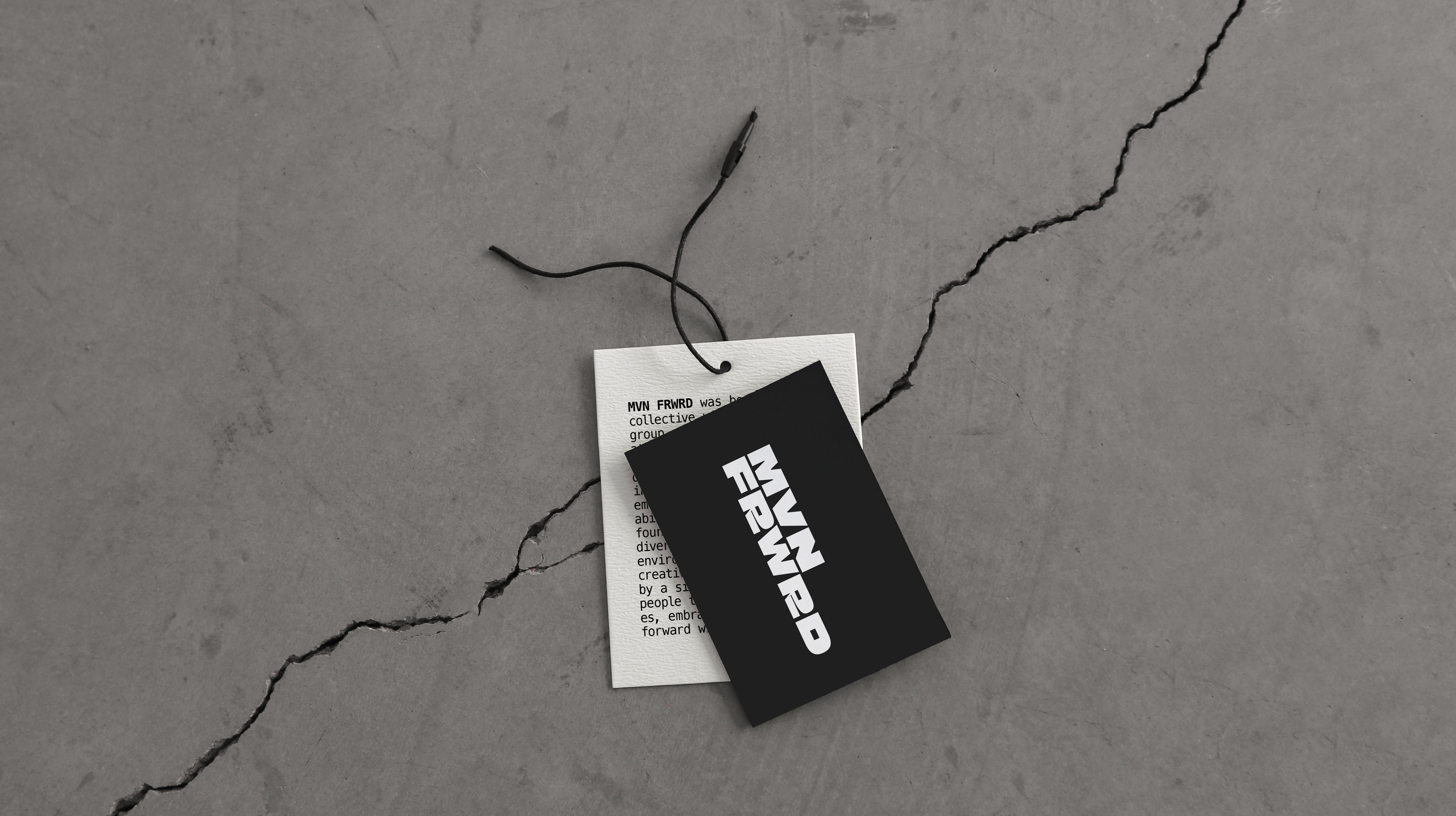 MVN FRWRD clothing tag